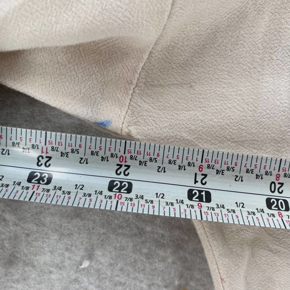 Free People Gemma Tunic Mini Dress‎ Ivory LARGE Floral Mock Neck Keyhole Back - Picture 15 of 16